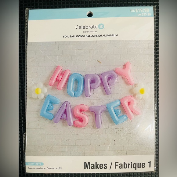 Hoppy Easter Balloon Kit, Easter Home Decor, Easter Celebration - Picture 2 of 3